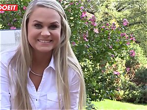 Czech blondie honey likes Reaching climax By Herself