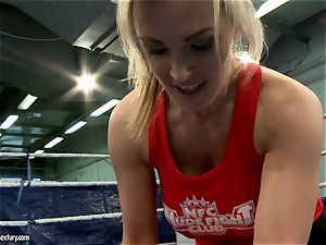 Tanya Tate with super hot babe struggling in the ring