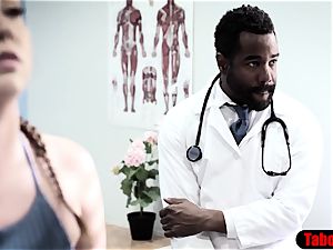 big black cock doc exploits favorite patient into ass fucking bang-out examination